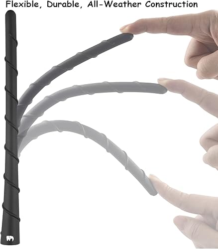 Miniatura 7 de ONE250 Antena de goma flexible en espiral de 8 pulgadas, compatible con Chevy - Silverado (1999-2023), Colorado (2003-2023), Equinox (2003-2017),