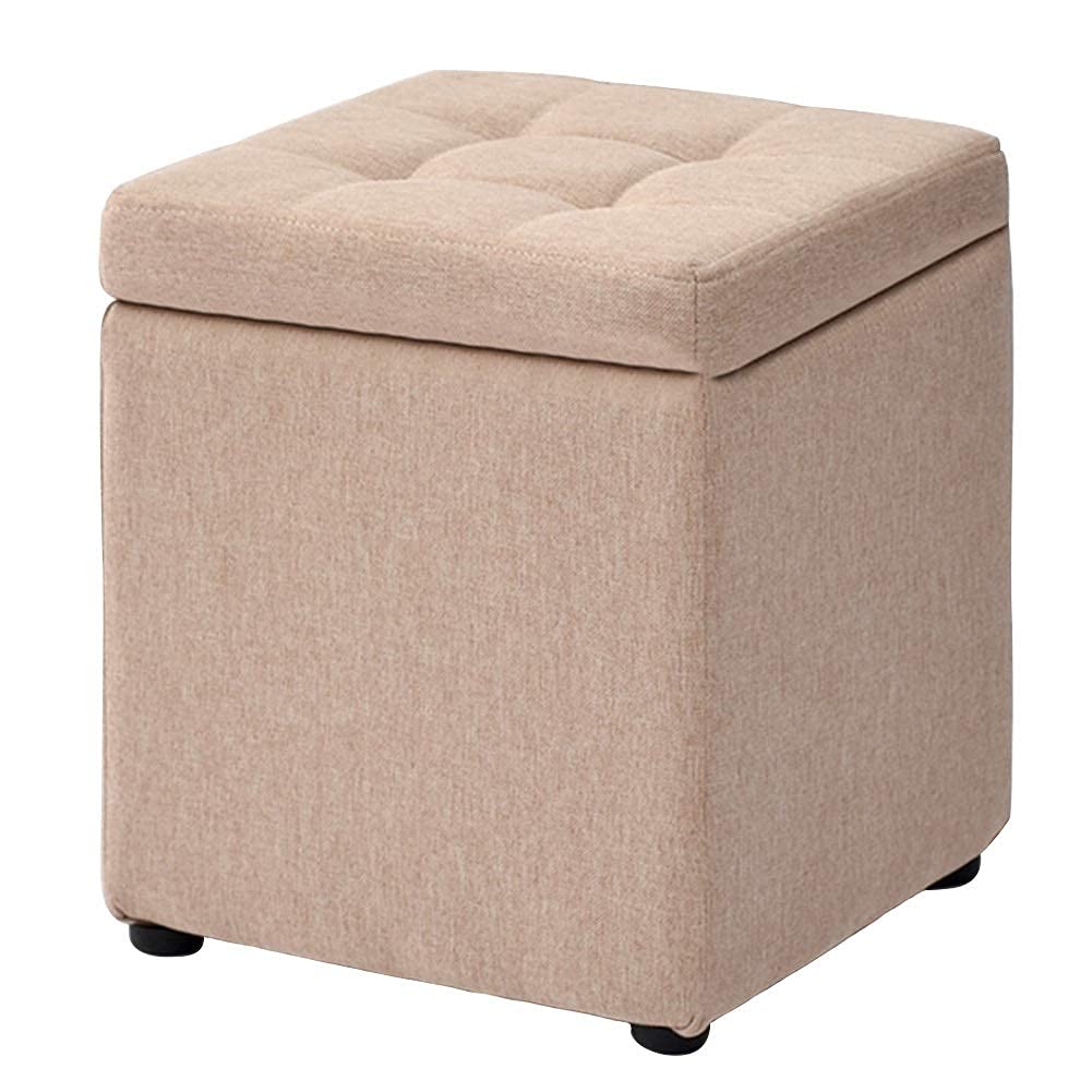 Pouf et repose-pieds grand rangement amovible pour nettoyer facilement votre salon
