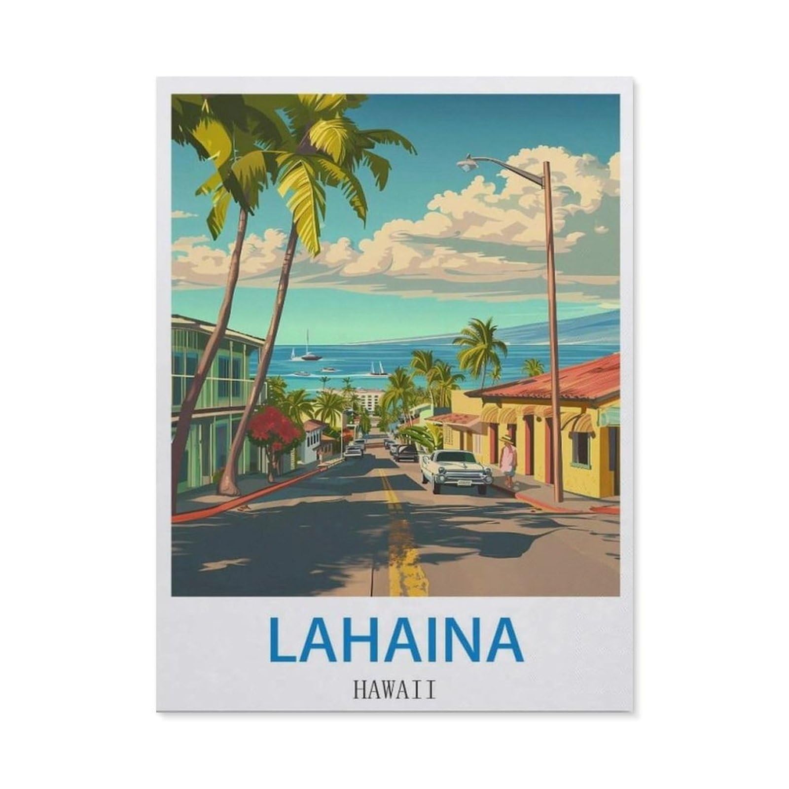 BEAYODKP 5D Diamond Painting Kits，Lahaina Hawaii（50x60cm）