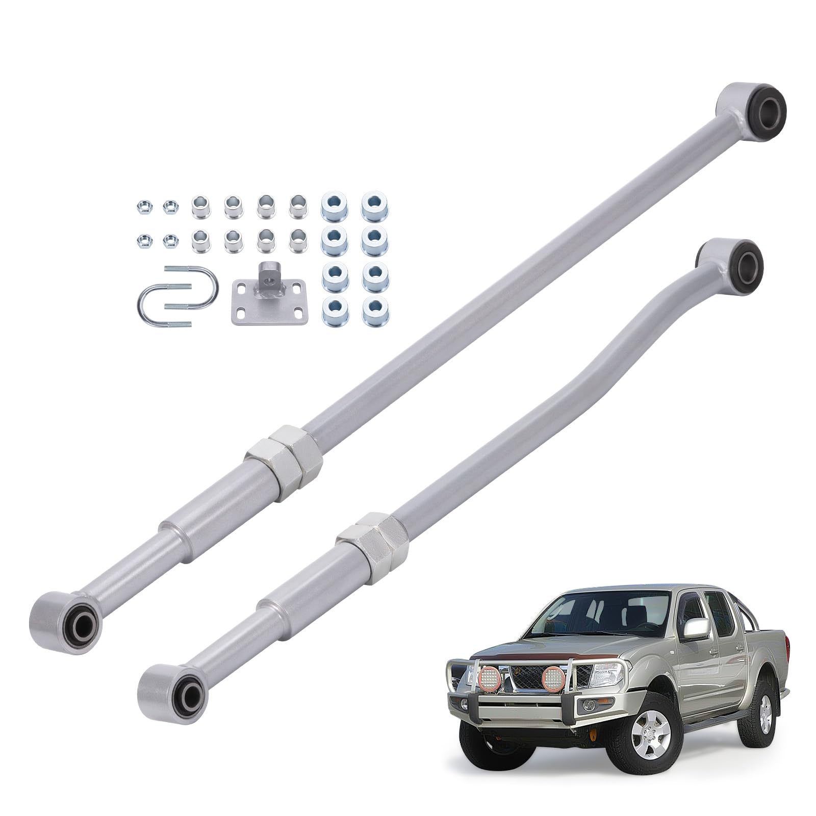 maXpeedingrods Kit de barres de direction Panhard, réglables, 2 à 6 ascenseurs, avant et arrière, pour Nissan Patrol GU Y61 ST RHD