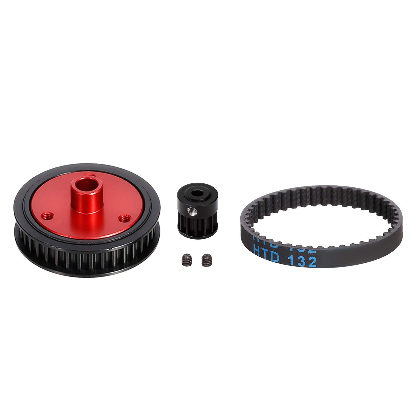 ankeer 5.0mm Belt Drive Trans ssion Gears System Compatible wi VS4-10 Axial SCX10 SCX10 II 90046 RC Car Crawler Upgrade DIY Parts
