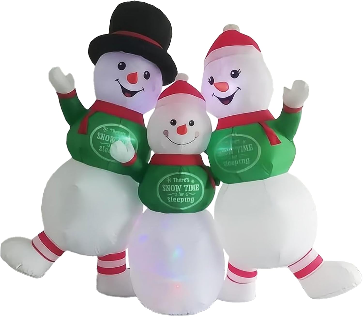 Wothfav 6FT Christmas Inflatable Snowman Family Decoration