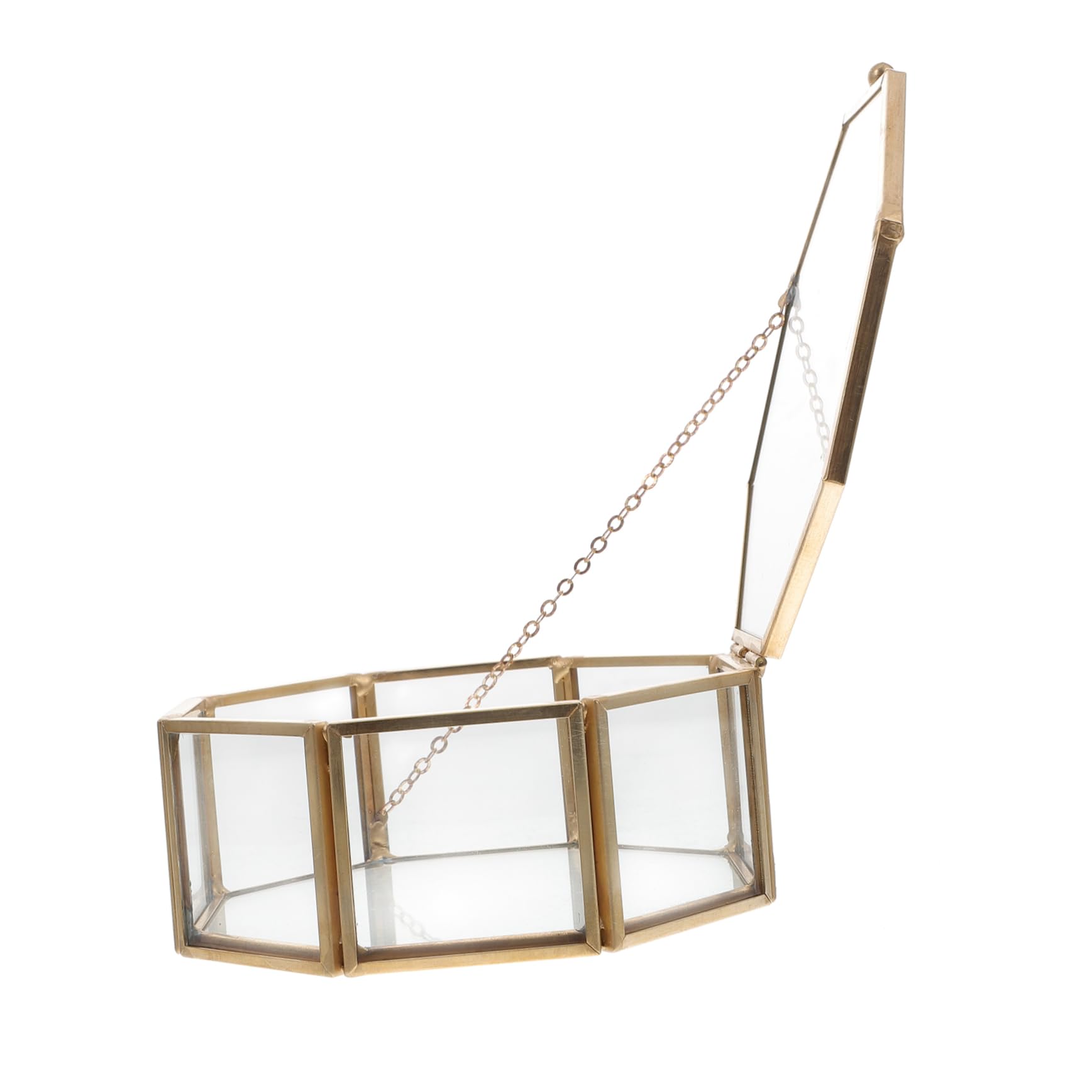 Boîte de rangement verre raffinée pour bijoux et petits objets précieux