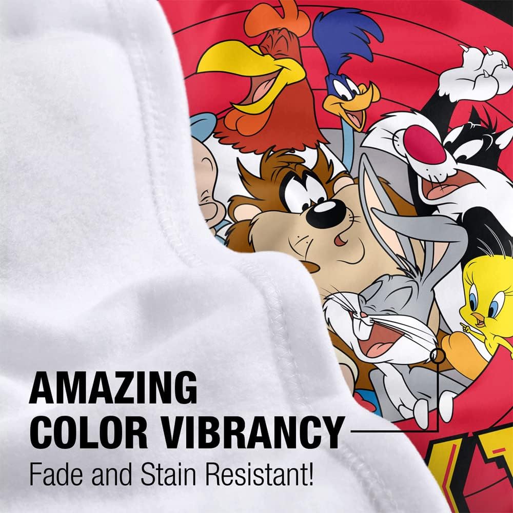 LOGOVISION Looney Tunes Lightweight Baby Blanket, 30"X40", Logo Group Unisex for Infants Girls & Boys