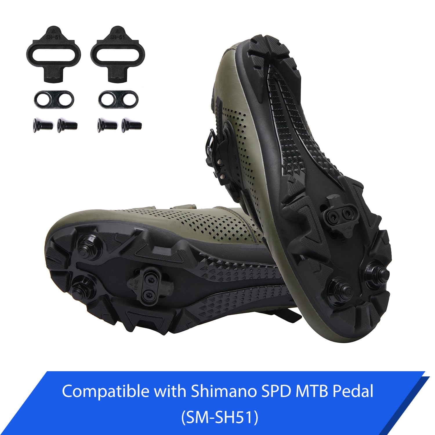 Kit De 4 Pares De Calas SPD-SL Superligeras - Compatibles Con Shimano, Incluye 12 Tornillos Y Bolsa De Almacenamiento