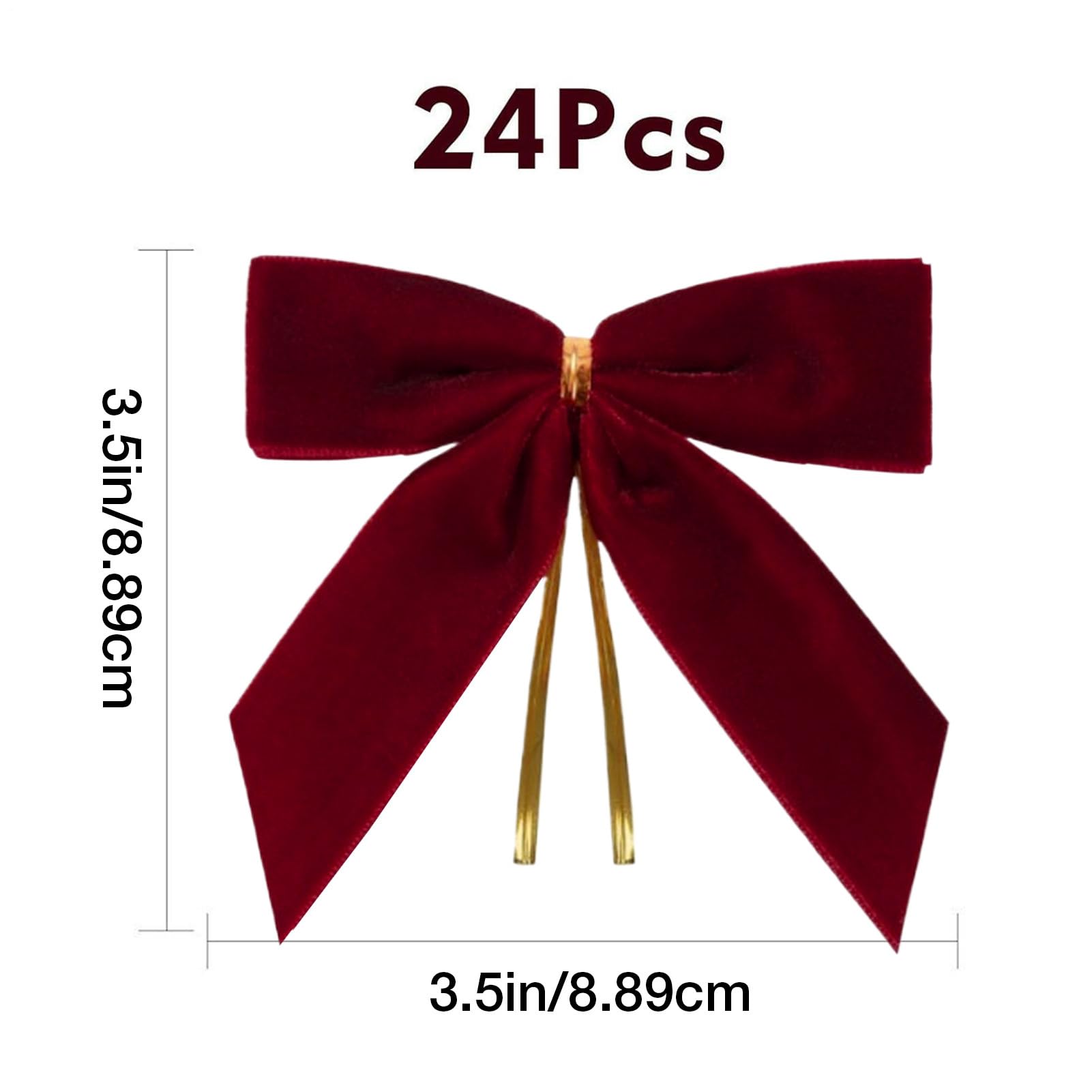 120 Pièces Noeuds de Noël Mini pour Arbre, Décoration Bowknot d'Or pour 120 Pièces Noeuds de Noël Mini pour Arbre, Décoration Bowknot d'Or pour
