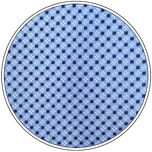 S&W SHLAX&WING Gravatas de Seda Azul para Homens Gravata Business Classic 8cm 05
