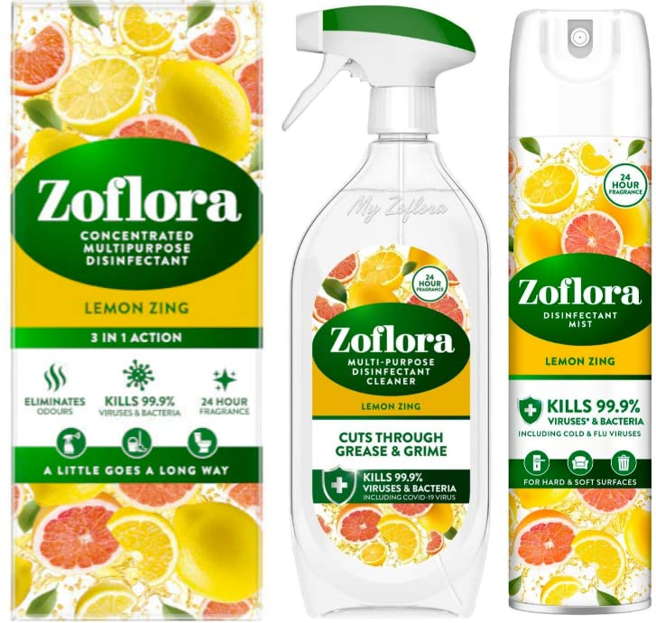 Buy Zoflora Concentrated Multipurpose Disinfectant, 3 in 1 Action, 500