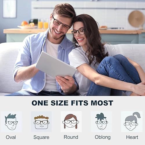 Miniatura 9 de Lentes de bloqueo de luz azul, lentes de bloqueo azul para computadora para hombres y mujeres, antirreflejos, 400 UV y fatiga ocular, anteojos