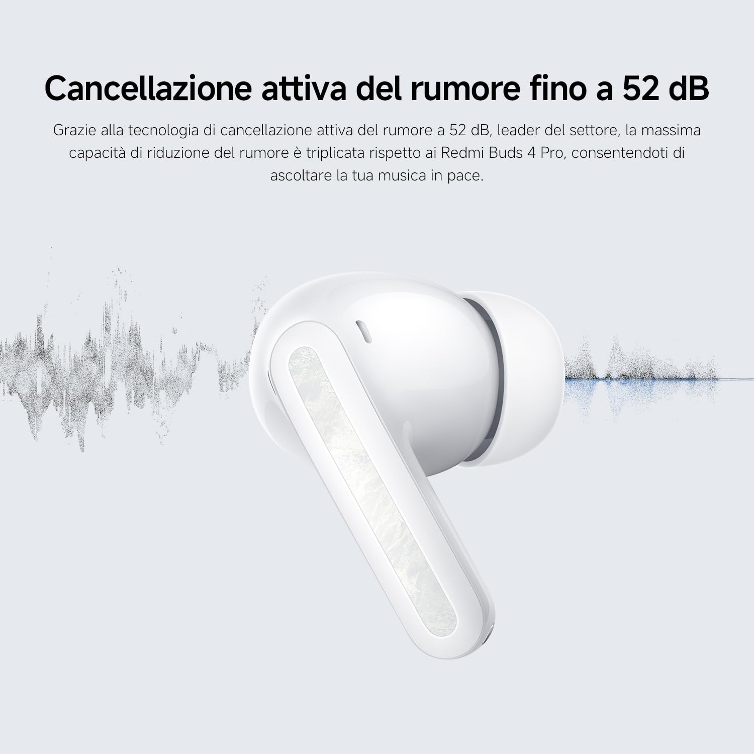 XIAOMI Redmi Buds 5 Pro, cuffie con riduzione del rumore, fino a 38 ore di autonomia, Suono spaziale immersivo, Nuovo Design, Nero | Driver coassiali duali personalizzati, Hi-Res Audio e LDAC, ANC 55dB, IP54