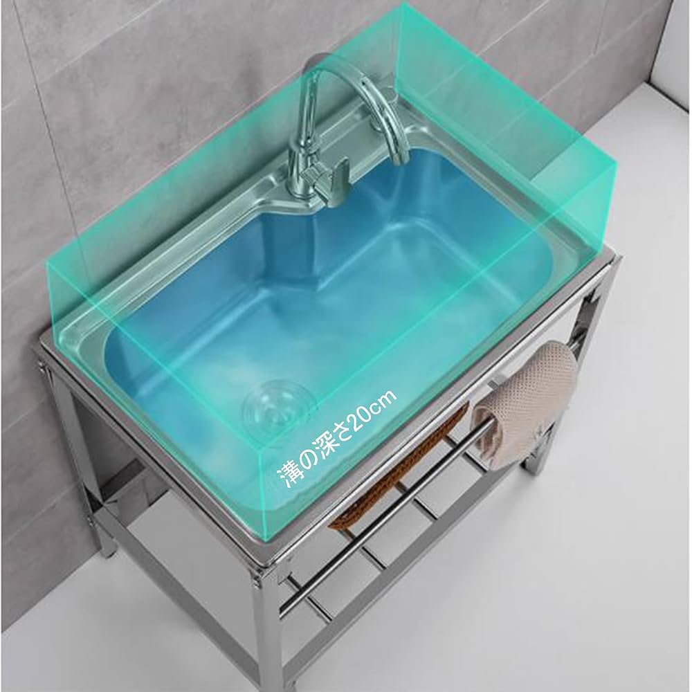 Amazon.co.jp: ガーデンシンク ステンレス製 流し台 丈夫 軽量