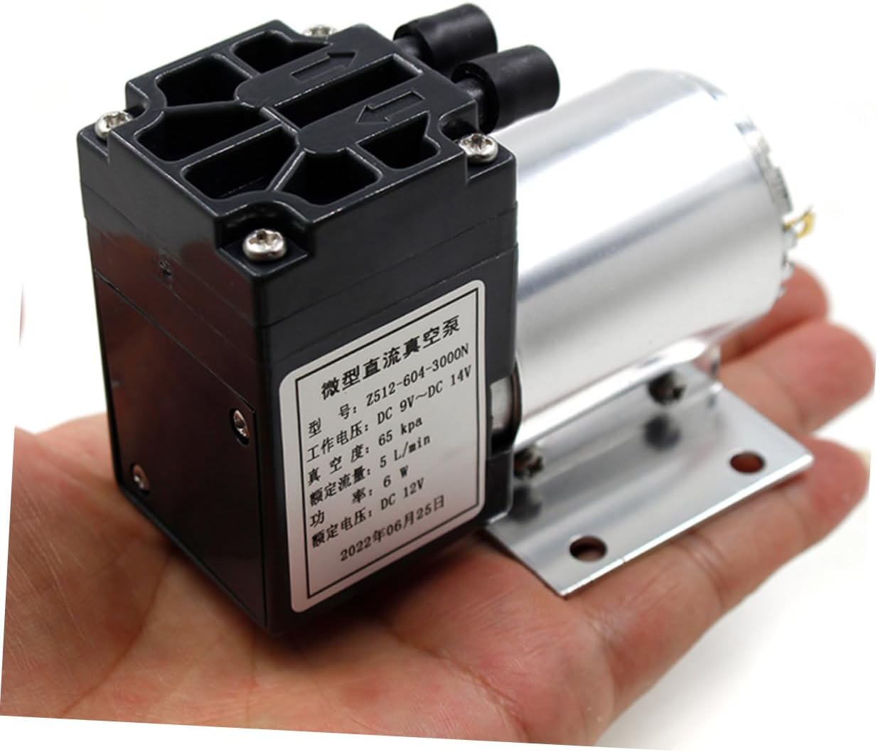 HEALLILY 12v Mini Vacuum Pump Electric Inflator for Air Mattresses Pool Toys and Camping Gear Compact Lightweight Low Noise Design Airflow Pressure