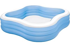 Intex 90" X 90" X 22" Family Lounge Pool For Ample Relaxation And Fun