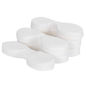 600pcs Disposable Eye Mask Paper for Women, Cotton Beauty Salon Eye Mask Sheet with Mesh Design, Skin Friendly DIY Spa Eye Mask Cover for Moisturizing Eye Skin, Great with Serum
