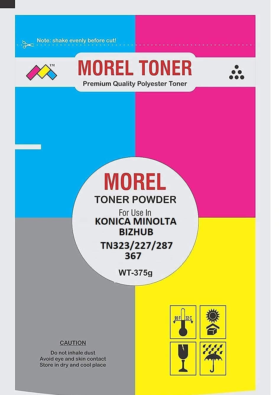 MOREL TN 323 Toner Powder 375GM for USE in KONICA MINOLTA BIZHUB 227 287 367 Copier-image-40