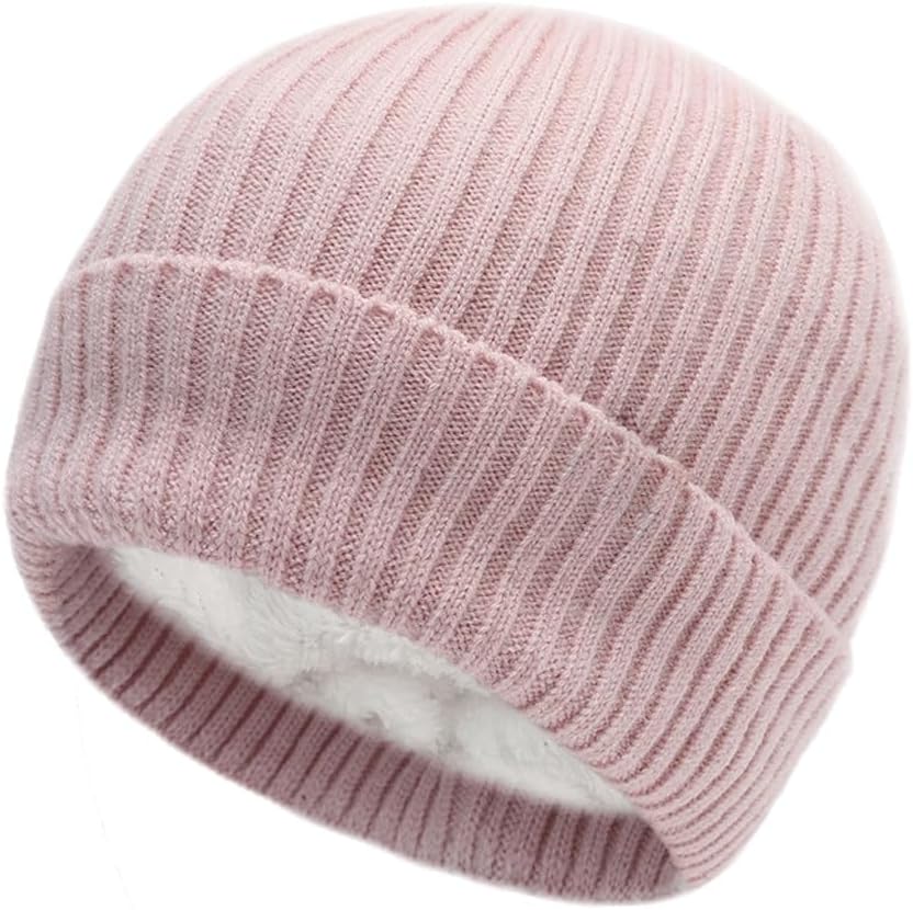 Unisex Winter Hats Lined Men and Women Warm Cap Casual Decor Knitted