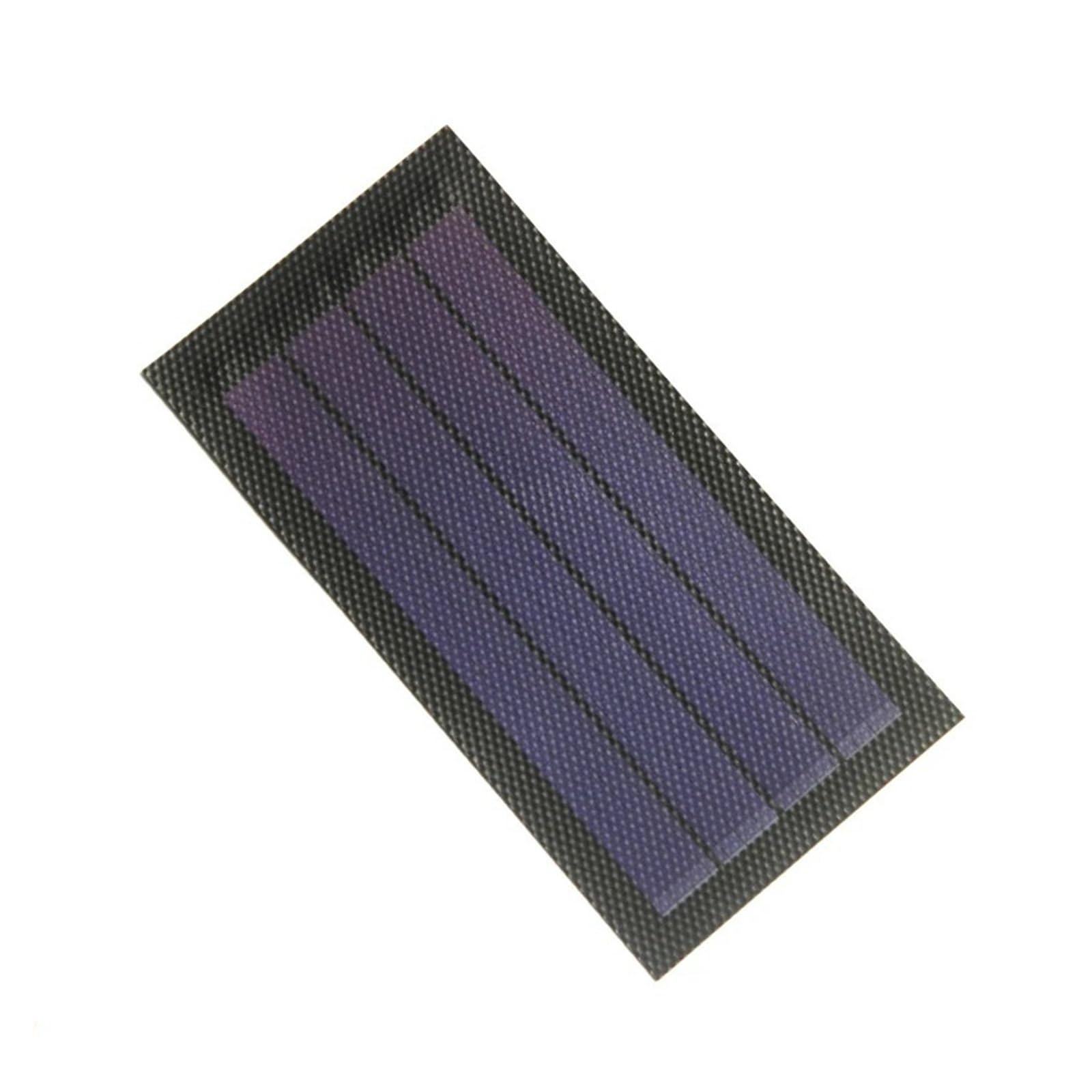 Wvyhlamrc 1W 6V 1Pc 0.3W 0.5W 1W 1.5W 2W 1.5V 2V 3V 6V Solar Panel Flexible Amorphous Silicon Thin Film Cell Diy Can Be Curled For Solar System(1W 6V)