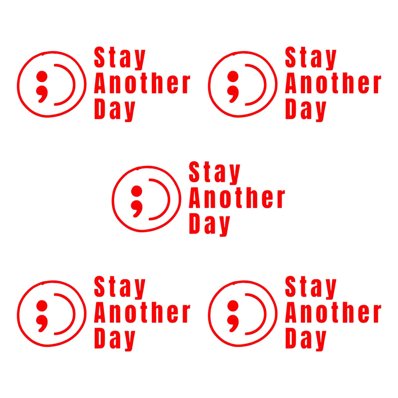 Stay Another Day Car Sticker Mental Health Awareness Car Decal with Long Lasting Adhesive PVC Decal PVC