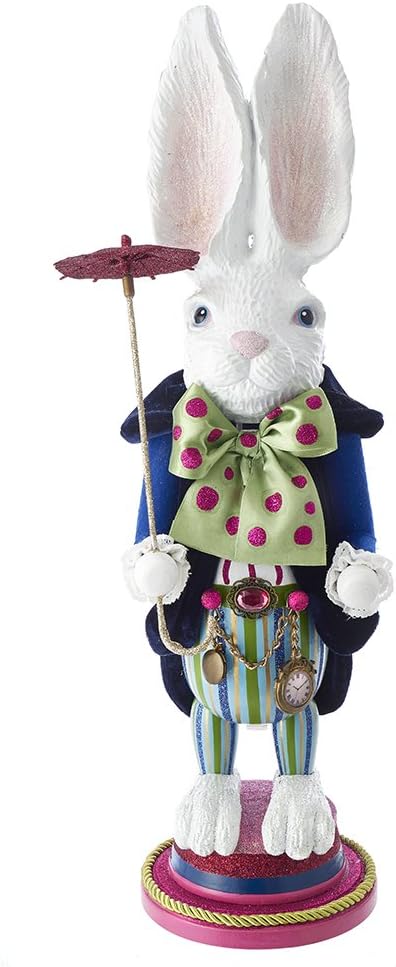 Kurt S. Adler 18" Hollywood White Rabbit Nutcracker