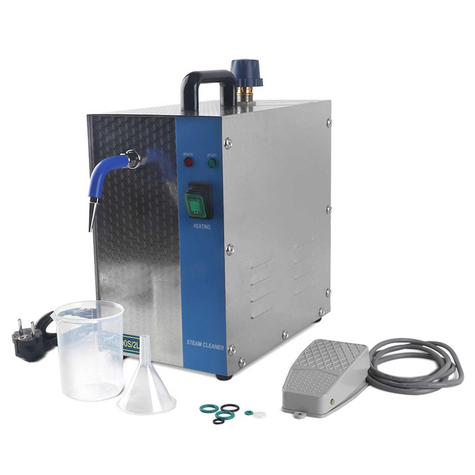 1300W Limpiador de Joyas de Oro y Plata Vaporizador Equipo de Lavado de Gemas 2L Máquina Limpiadora de Joyas a Vapor para Anillos, Relojes, Pendientes,Gafas