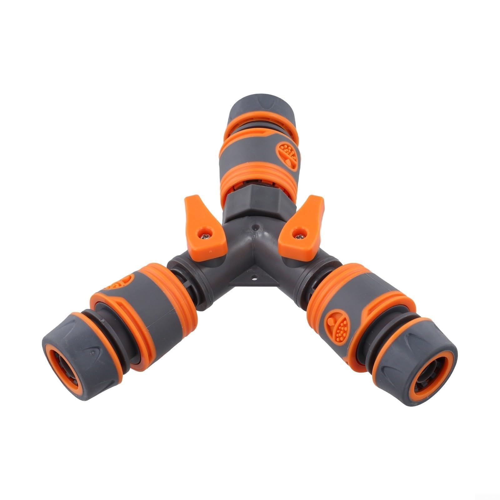 Todikaper 3 Way Garden Hose Splitter with Quick Connect Fittings and Individual Shut Off Valves for Multiple Outdoor Watering Tasks in Yard or Garden(1/2in)