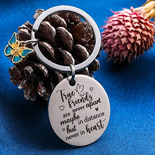 Ouligay True Friends Keychain Friendship Gifts For Women Best Friends Keychain Bff Long Distance Friendship Gifts Bestie Friends Leaving Apart Going Away Gift For Women Birthday Christmas #TOP5