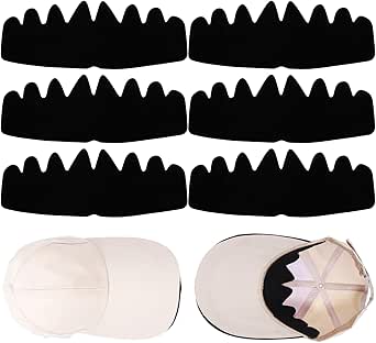 Lnngub 6 Pcs Black Baseball Cap Inserts Shapers,Flexible Washable Hat ...
