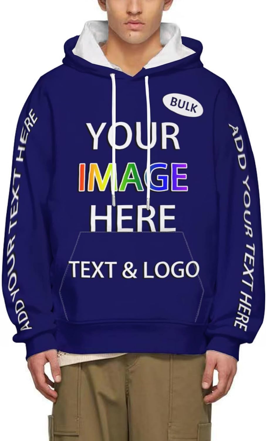 Custom Hoodies for Men Women-Bulk Personalized Sweatshirts Unisex Aldult Customize Your Text Customize Hoodies