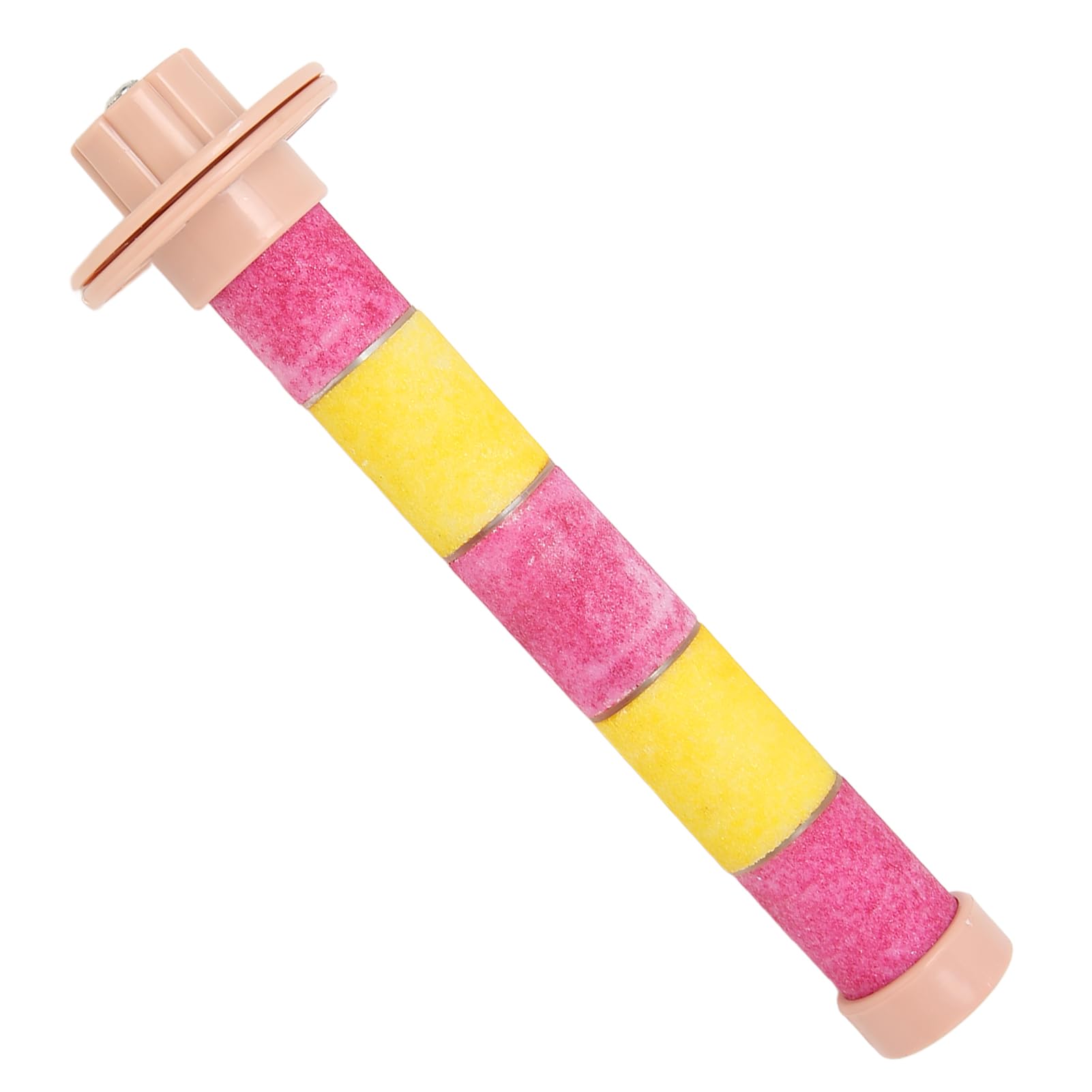 Quartz Sands Bird Perch, Easy to Clean Stable Grinding Claw Metal Core Sand Perch Perch for Cockatiel