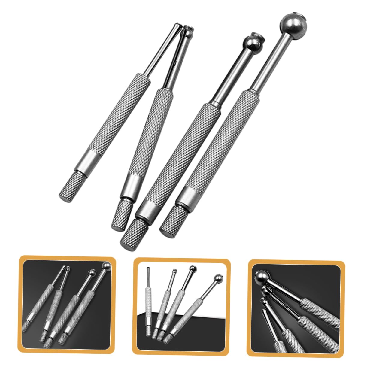 4pcs Bore Gauge Set Telescoping Gauges for Accurate Measurement of Small Slots and Grooves for Professionals and Hobbyists
