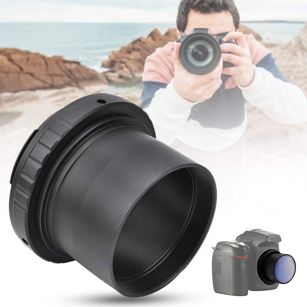 VBESTLIFE Bague d'adaptation T2-, Bague d'adaptation de télescope en métal de 2 Pouces Adaptateur de convertisseur d'objectif pour appareils Photo à Monture pour