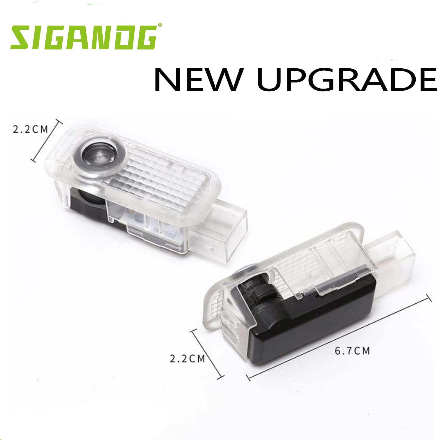 4 Pezzi Compatibile con Luci Proiettore Porta,PerA1/A3/A4/A5/A6/A7/A8/Q2/Q3/Q5/Q7/Q8/TT/R8, illuminazione Sottoscocca Auto, Luce LED di benvenuto Proiettore Logo.