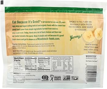 Amazon.com: Woodstock Farms Organic Frozen Banana Slices, 8 Ounce Amazon.com: Woodstock Farms Organic Frozen Banana Slices, 8 Ounce