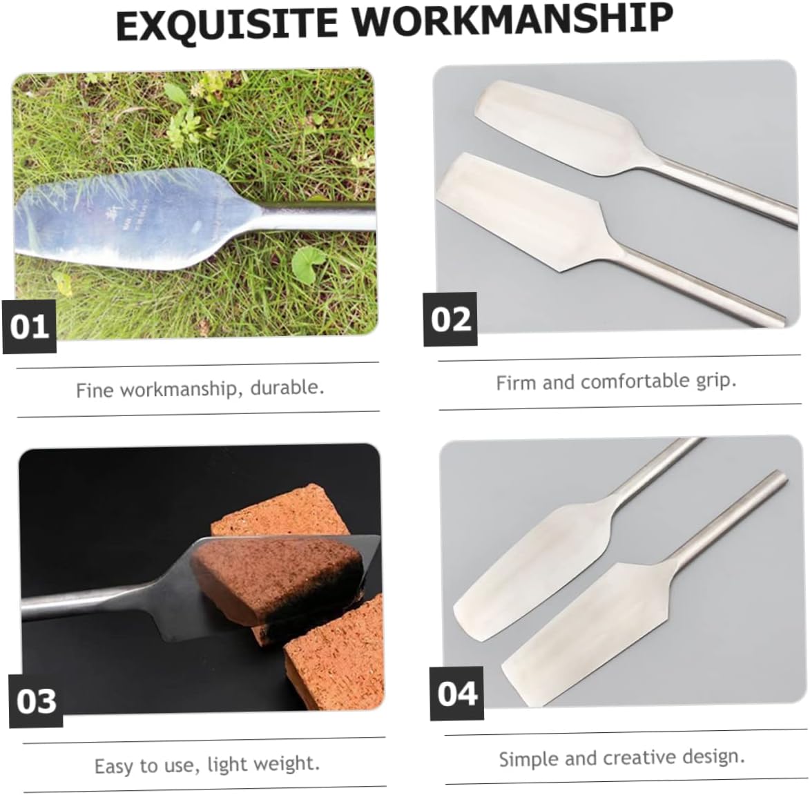 Stainless Steel Brick Trowel for Masonry Durable Construction Tool for Leveling Shaping Essential Drywall Finishing Tool for Efficient Corner Work