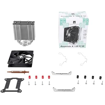 Thermalright Assassin X120 Refined SE CPU Air Cooler, 4 Heat Pipes, TL-C12C PWM Fan, Aluminium Heatsink Cover, AGHP Technology, for AMD AM4/AM5/Intel LGA 1150/1151/1155/1200/1700/1851(AX120 R SE)