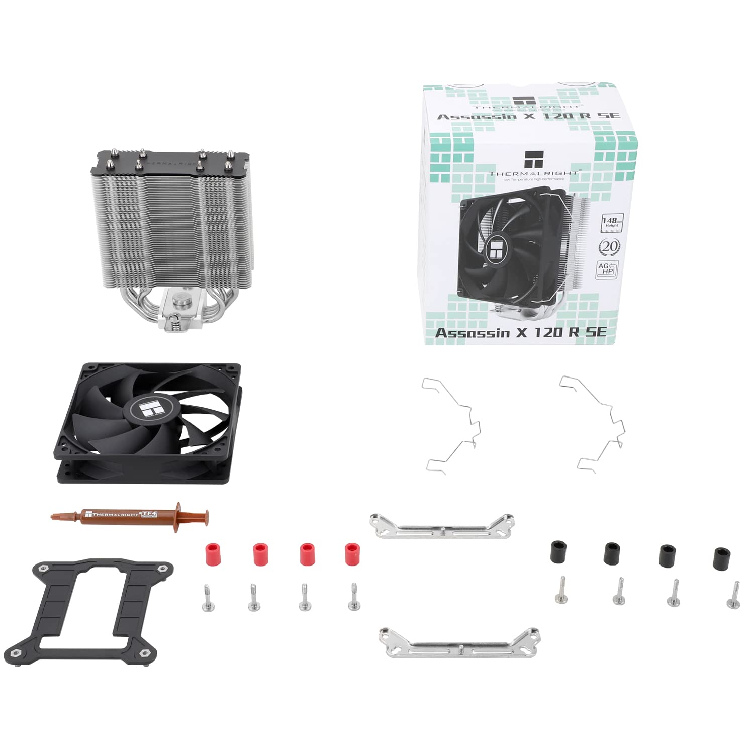 Thermalright Assassin X 120 Refined SE - Raffreddatore d'aria CPU (ventola Intel e AMD 1550RPM)