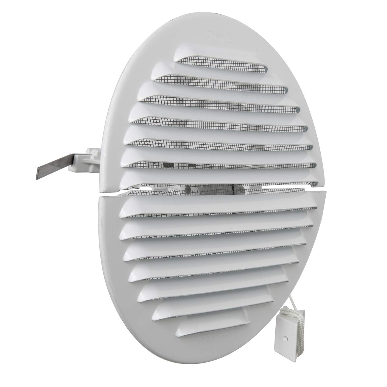 Grille de ventilation pliable ronde alu blanc 175mm : finies les coupures à la pose