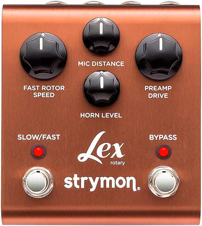Strymon Lex V1 Front Panel with Control Knobs and Footswitches