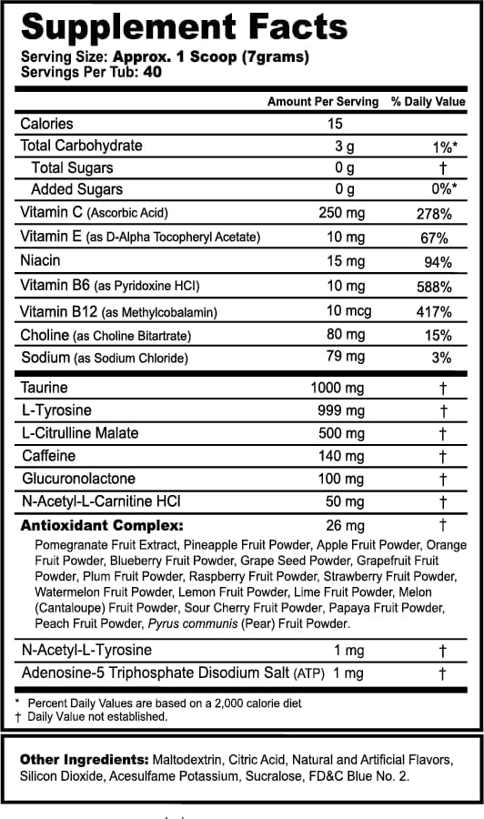Miniatura 4 de G Fuel Compound V Ginseng Citrus Berry Flavored Game Changing Elite Energy Powder, agudiza el enfoque mental y la función cognitiva, cero azúcar,
