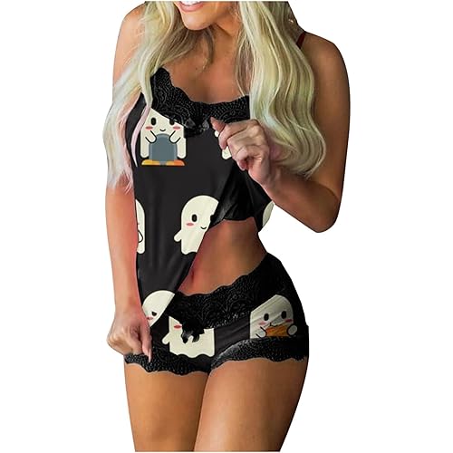 American Flag Two Piece Pajamas Outfits for Women Sexy Lace Lingerie Sets Cute Fashion Lounge Sleepwear for Sex Naughty