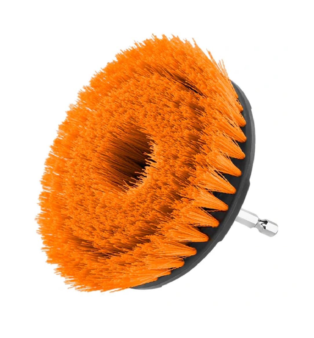 GSK Cut® 4-Inch Soft Bristle Drill Brush (Orange)– Gentle Scrubbing Attachment for Cleaning Upholstery, Carpets, and Delicate Surfaces-image-36