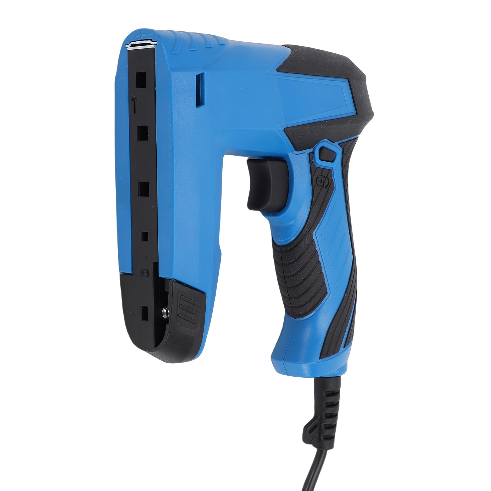 YWBL-WH Pistola Grapadora Eléctrica, Clavadora Grapadora Eléctrica Compacta y Liviana para Reparación de Muebles de Carpintería, con Compartimento de Carga Inferior y 3 Interruptores de (Enchufe de
