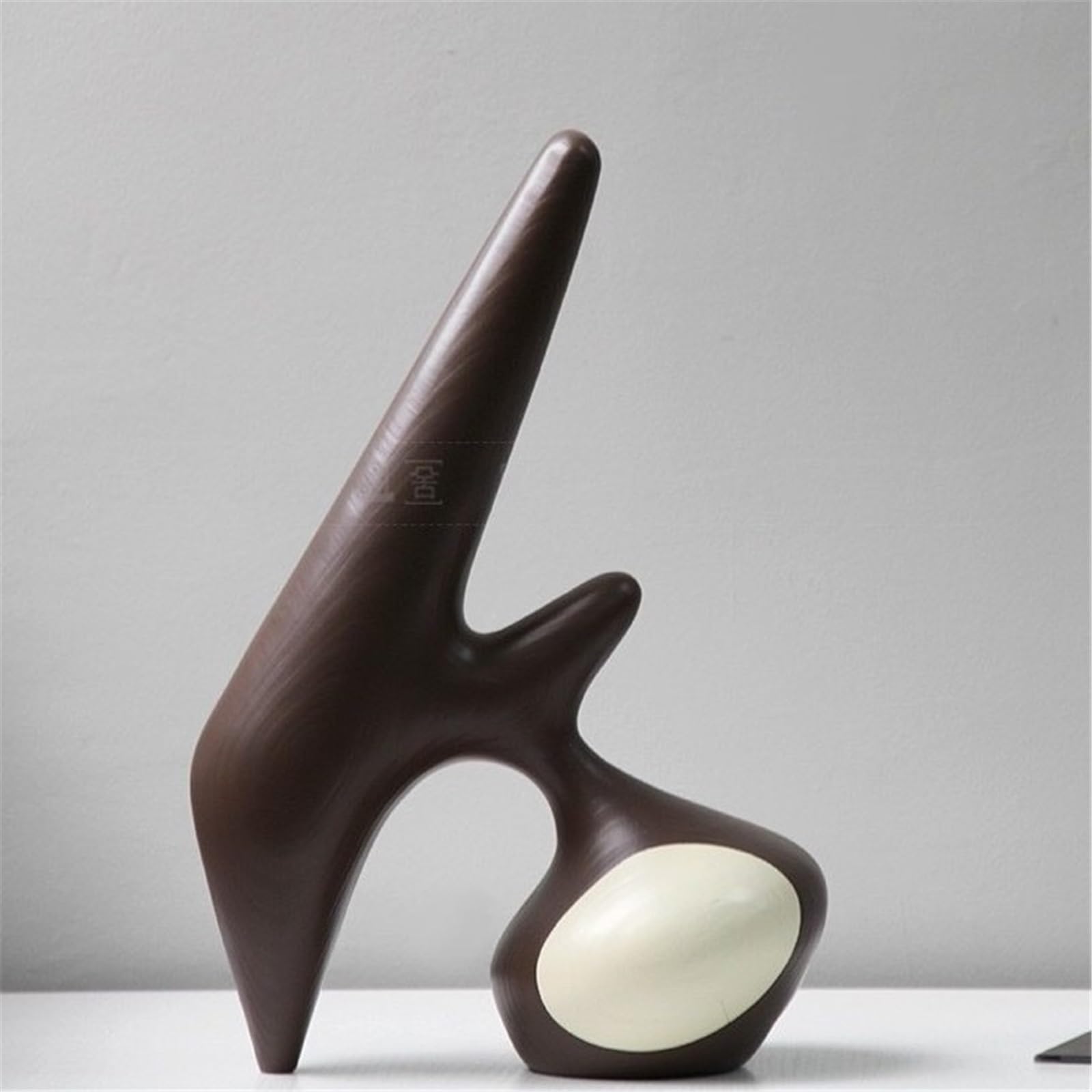 Obra de Arte Modern Minimalist Geometric Wood Grain Ornament For Living Room Desktop Home Decoration Estatua