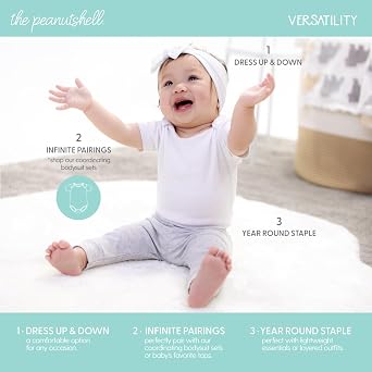 The Peanutshell Baby Pants Boy Girl, Unisex Baby Clothes, Newborn to 24 Month, Infant Joggers, Bottoms, Clothing