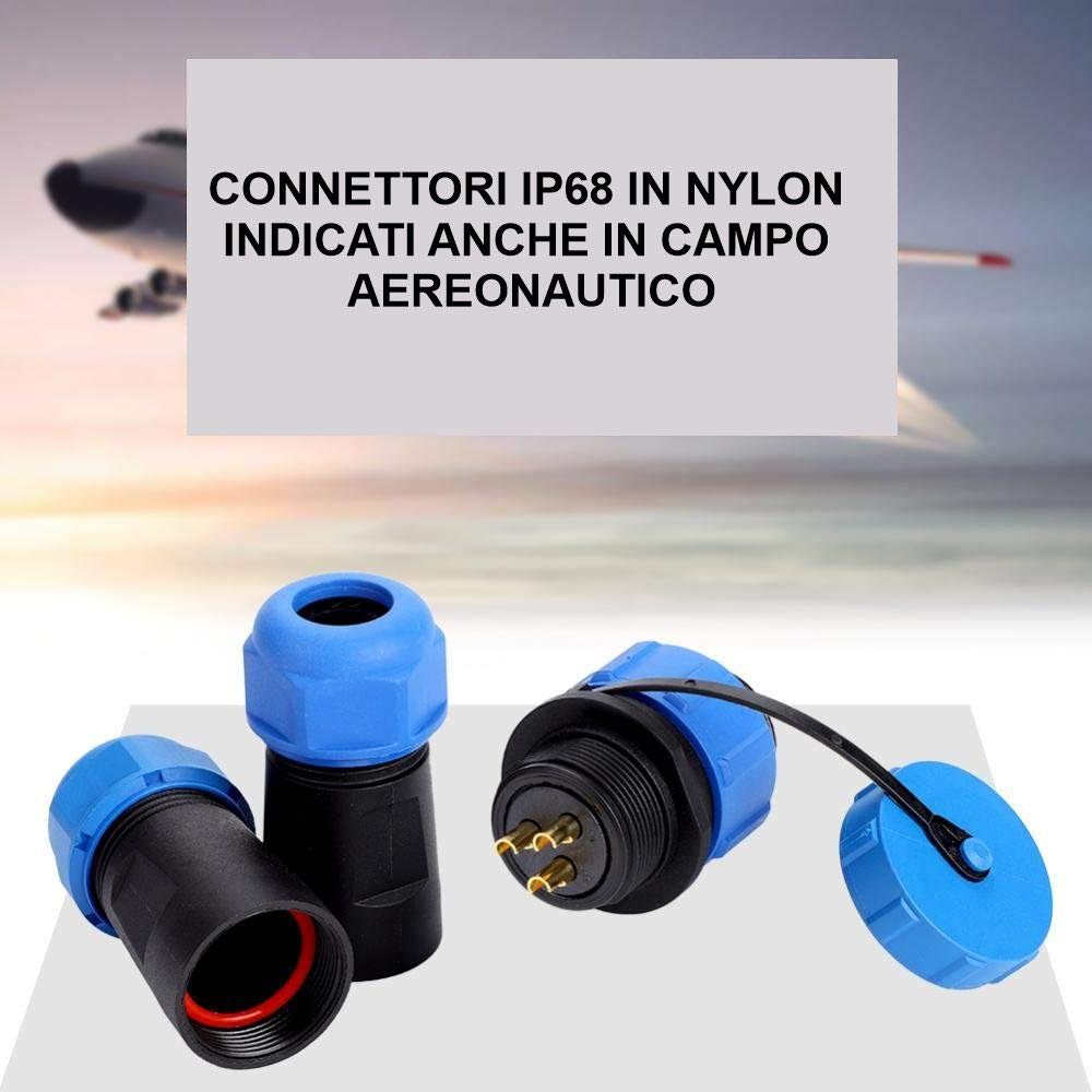 Connettori Waterproof IP68 - Serie SP21 - 2,3,4 poli