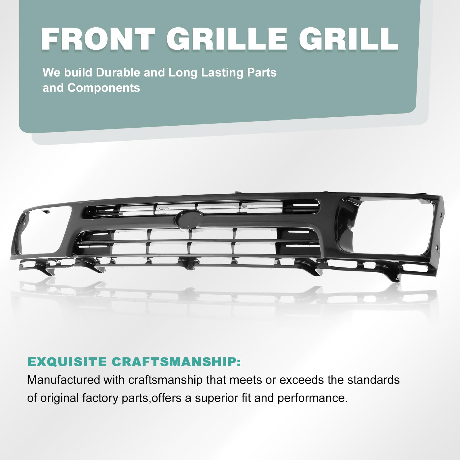 3-Piece Grille Kit For Toyota Pickup 1984-1986 – Includes Corner Lights - View #3