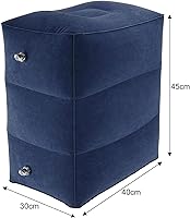 Vista 9 de Inflatable Foot Rest Pillow for Travel Kids Airplane Bed Adjustable Height Leg Pillow Fast Inflating Airplane Bed for Toddlers，Footrest Pillow for