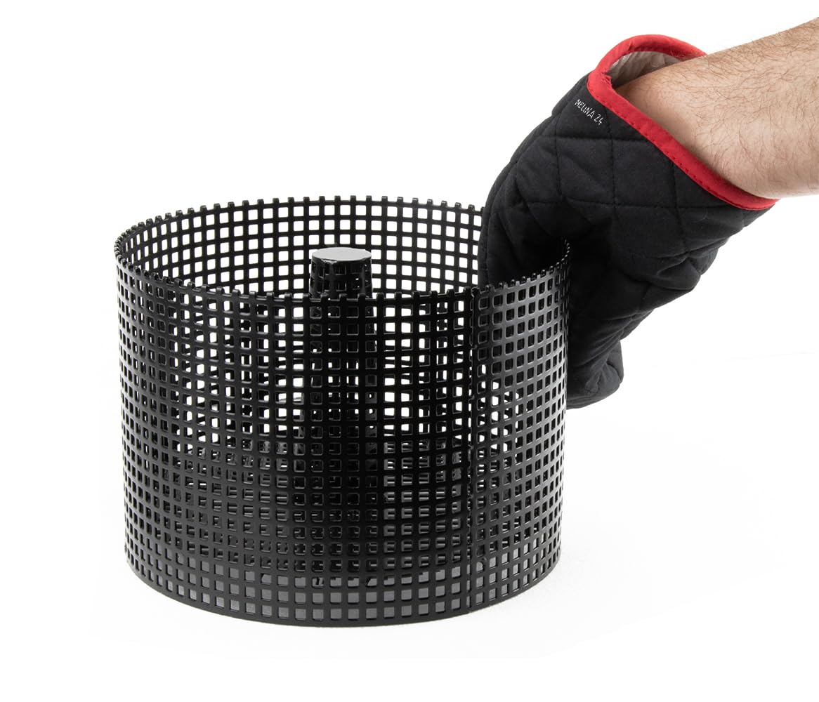 Pelletkorb 24 cm rund Schwarz & Handschuh melina24