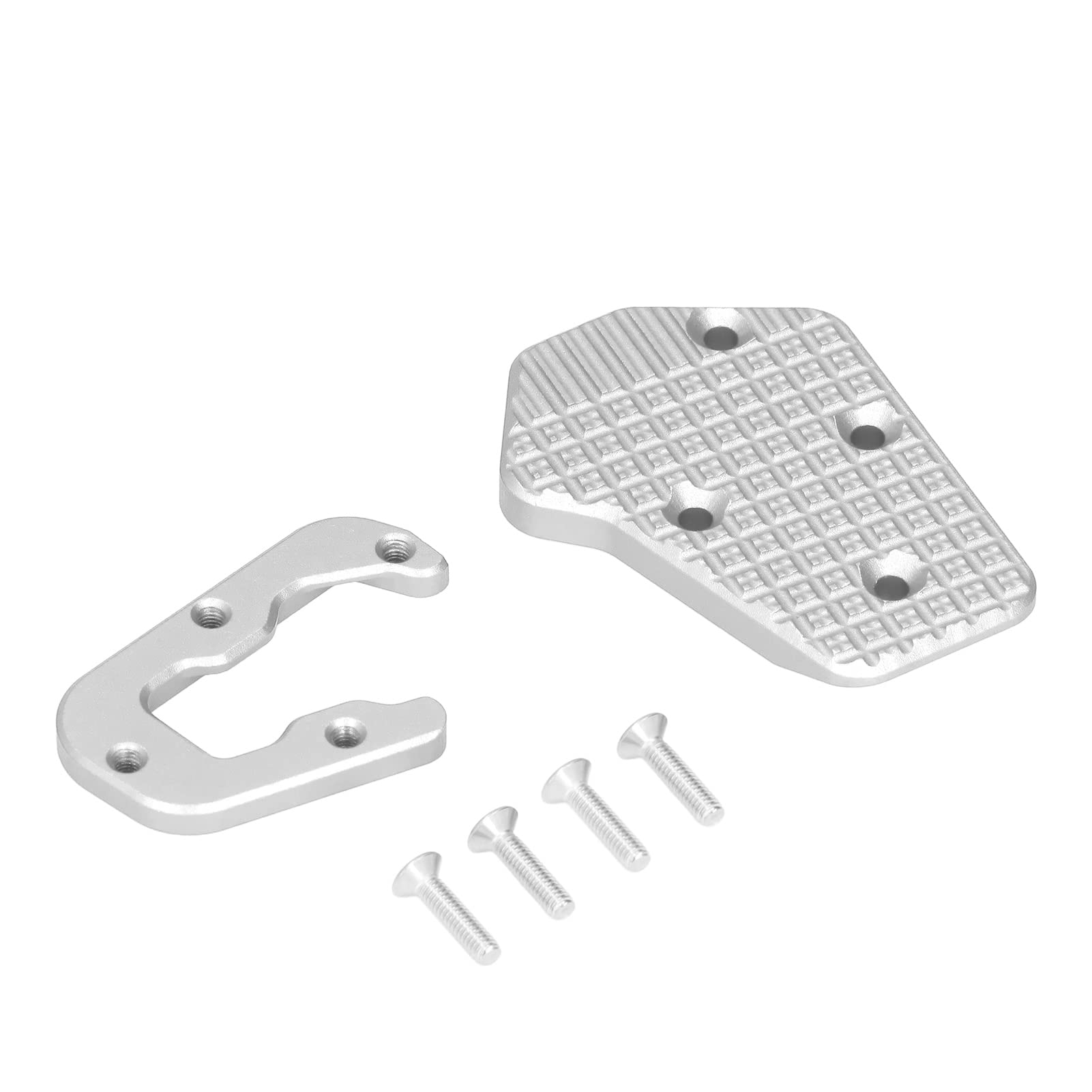 Pedale Leva Freno Posteriore Moto CNC Ingrandisci Piastra di Estensione Sostituzione Pad per F900XR 2020‑2021 Pedale Leva Freno Posteriore in Alluminio Stabile e StabileEstensione (SILVER)