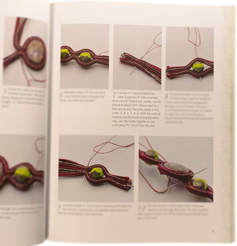 Craft County Sensational Soutache Jewelry Making Project Book – 15 Different Step-by-Step Projects – Make Jewelry and Other Accessories